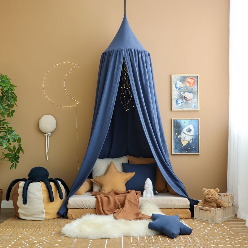 Playcorner &#039;Space&#039; With Denim Canopy