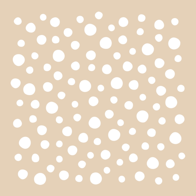 Kidsroom Wall Stickers Mini Dots White 142 pcs