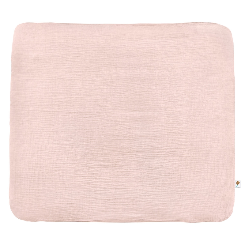 Changing Pad Cover Muslin Powder Pink