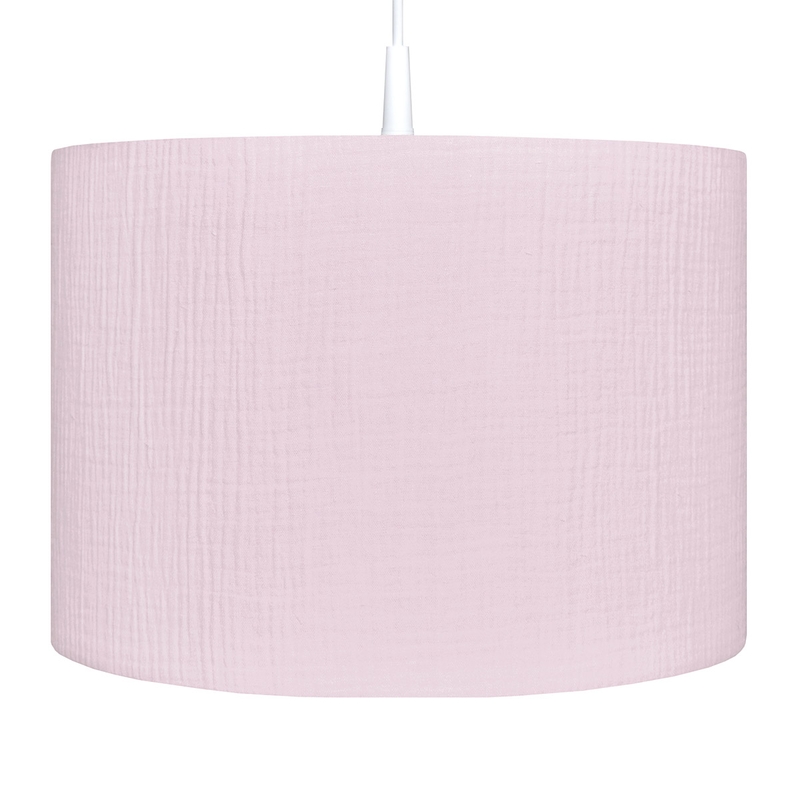 Hanging Lampshade Muslin Purple Handmade