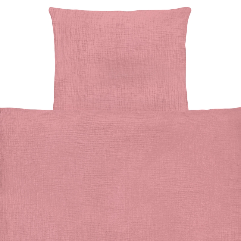 Organic Bedding Muslin Dusty Rose 135x200cm