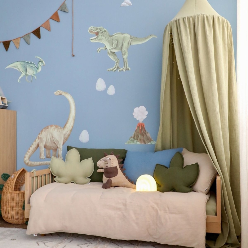 Kidsroom &#039;Dinosaurs&#039; Blue, Beige &amp; Light Green