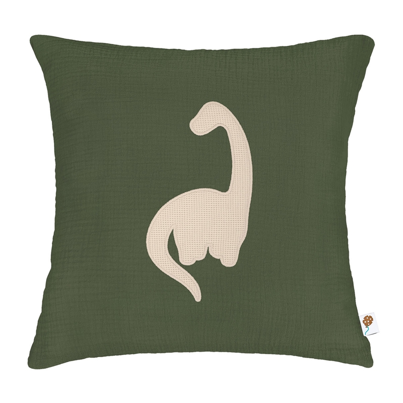 Dino Pillowcase Brachiosaurus Embroidered 40x40cm