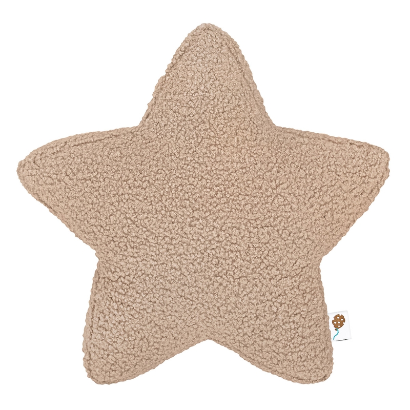 Cushion Star Bouclé Beige 38cm