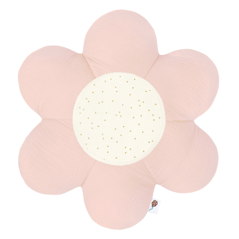 Cushion &#039;Flower&#039; Powder Pink/Cream 40cm