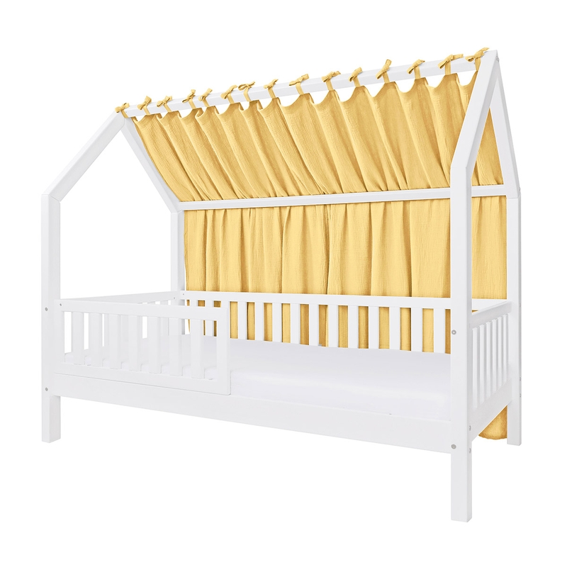 House Bed Canopy Light Yellow 155cm