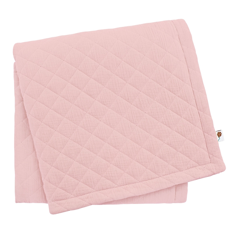 Play Mat Quilted Light Pink 120x120cm