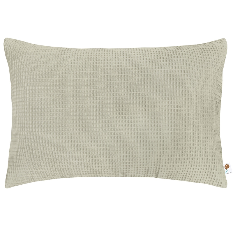 Pillowcase Waffle Piqué Light Green 40x60cm