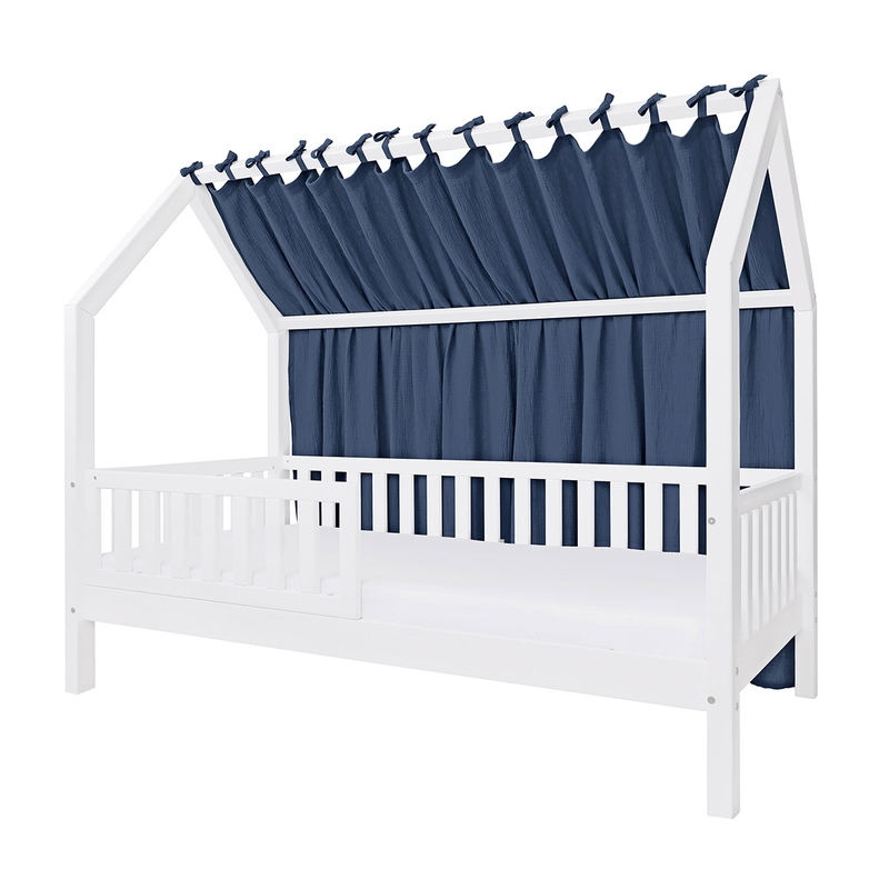 House Bed Canopy Denim Blue 155cm