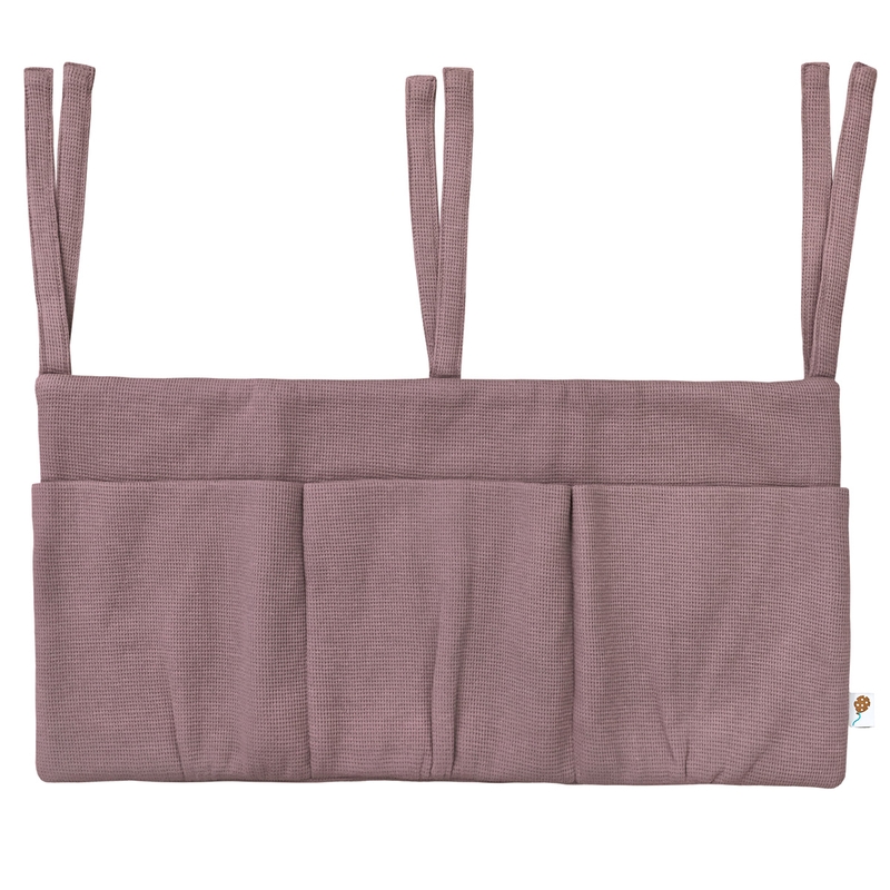 Bed Pocket Waffle Mauve 40x30cm