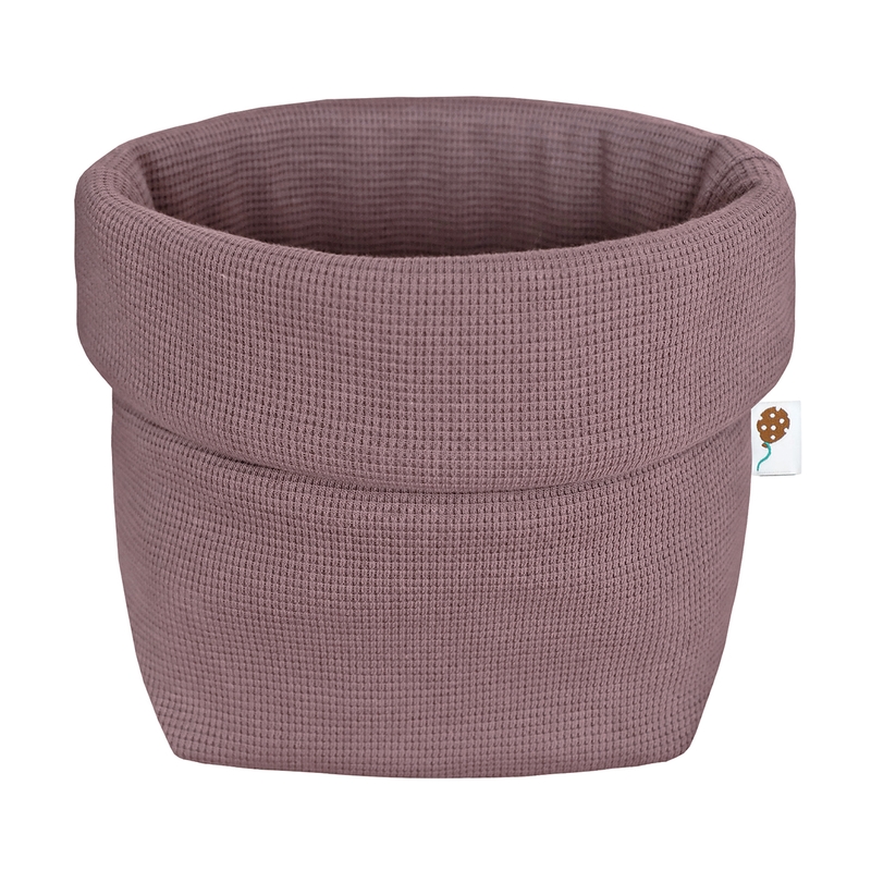 Storage Basket Waffle Mauve 19cm