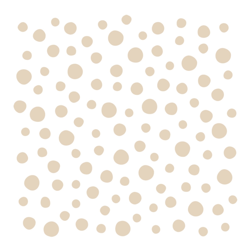 Kidsroom Wall Stickers &#039;Mini Dots&#039; Beige 142 pcs