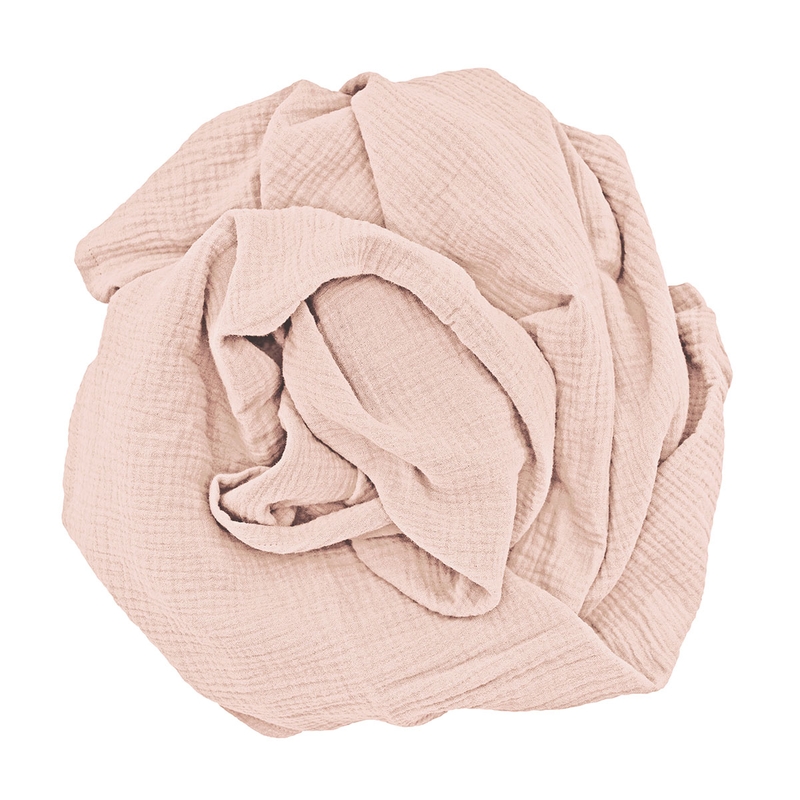 Swaddle Muslin Powder Pink 120x120cm