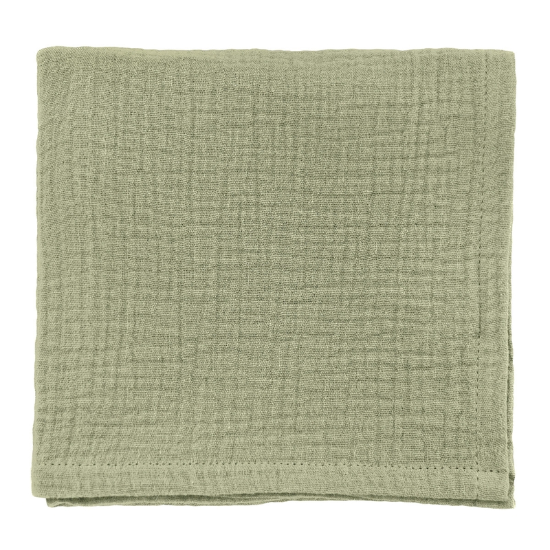 Organic Muslin Cloth Light Green 70x70cm