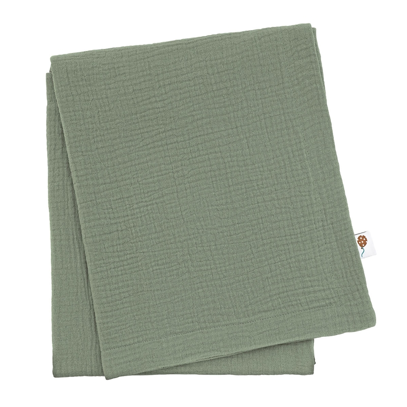 Blanket Muslin Khaki 80x100cm