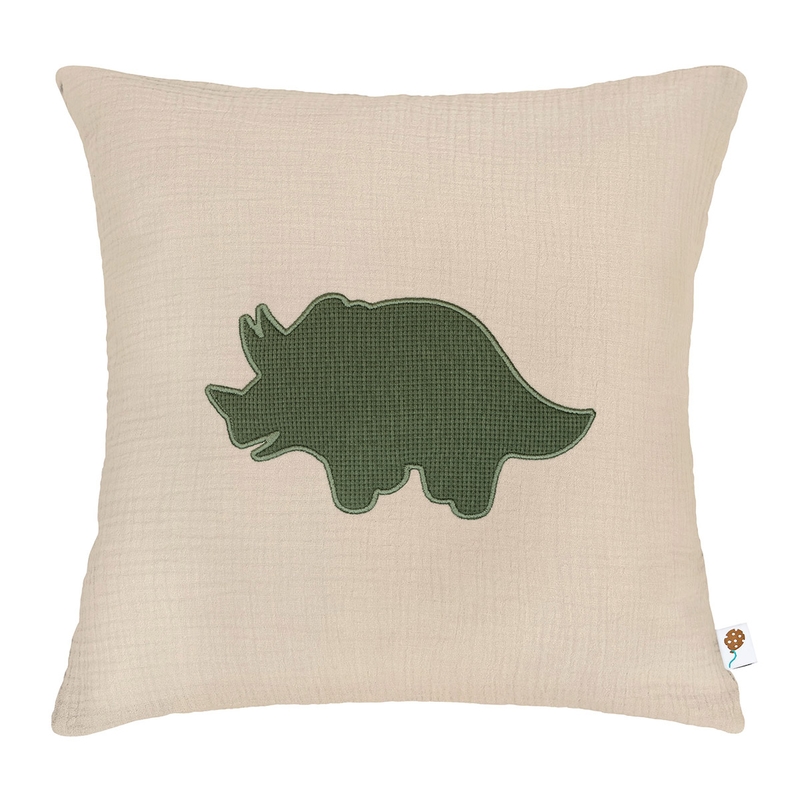 Dino Pillowcase Styracosaurus Embroidered 40x40cm