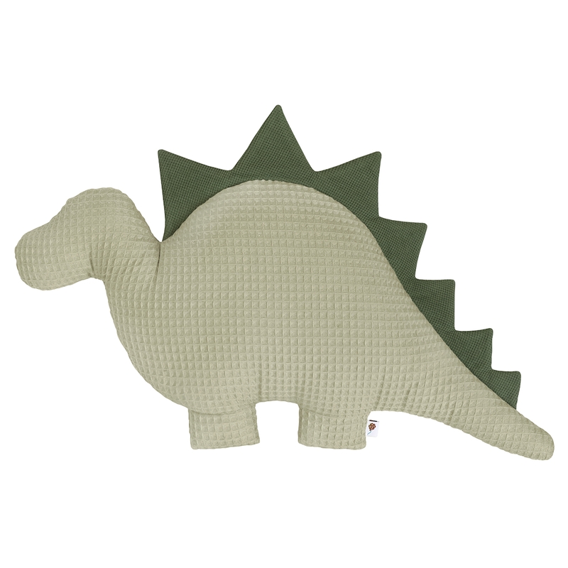 Dino Cushion Stegosaurus Waffle Green 60cm