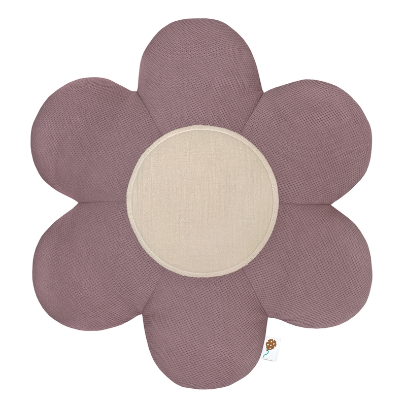 Cushion &#039;Flower&#039; Mauve/Beige 40cm